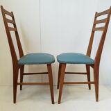 Suite of 4 vintage chairs 1950