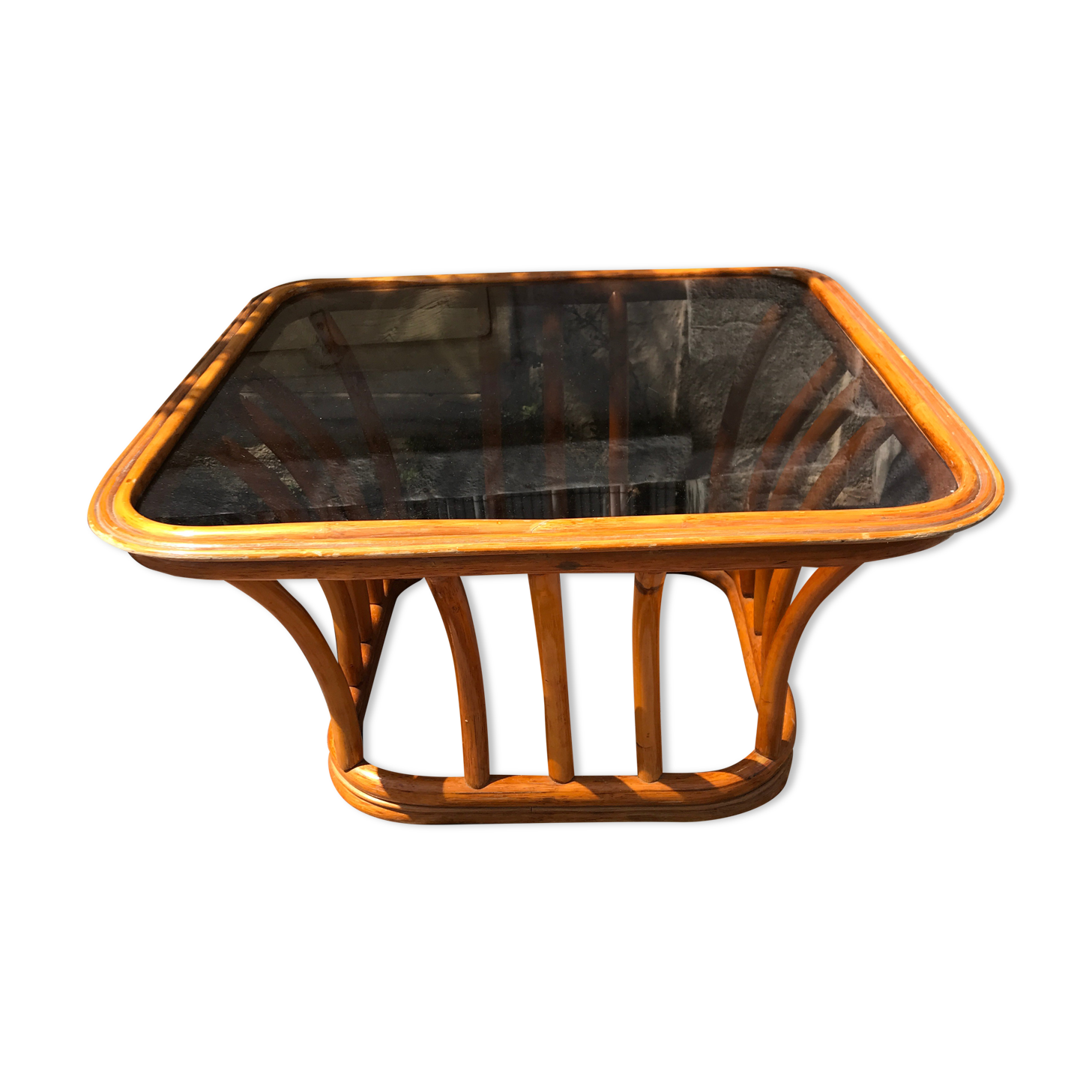 Rattan coffee table