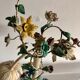 Italian metal lamppost painted flowers 1950