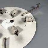 1960s 1970s Ice Glass Flush Mount from by Kaiser Leuchten Germany