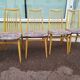 Lot de 8 chaises scandinave bois et tissu