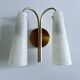 Applique italienne vintage en verre double