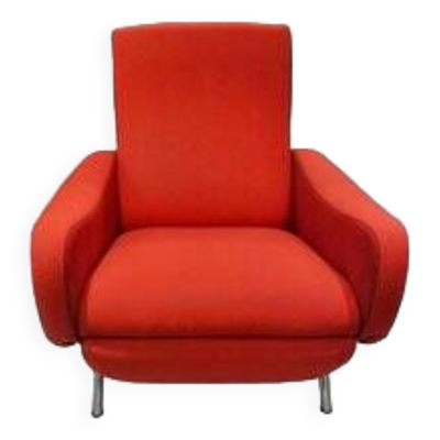 Chaise de Dame Vintage Inclinable en Laine par Marco Zanuso pour Pizzetti, 1960s