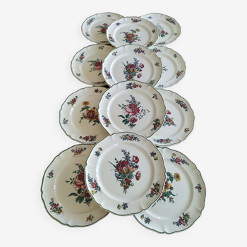 12 assiettes plates Villeroy & Boch 1562 "Alt Strassburg / Vieux Strasbourg"