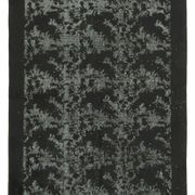 Handmade distressed oriental 1980s 158 cm x 250 cm black rug
