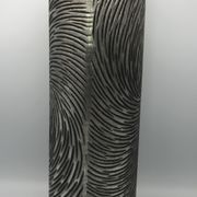 Vase tubulaire en céramique à effet de couleur argenté 39 cm