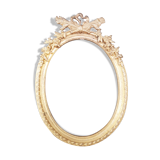 Old bronze oval format frame
