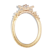 Cadre ancien bronze format ovale