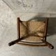 Fauteuil en bois et paille pour enfant