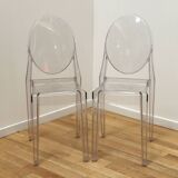 Pair of Victoria Ghost chairs, Philippe Starck