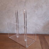 Vintage Plexiglas magazine holder