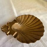Plat coquillage en laiton vintage