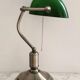 Bank lamp in opal green color años 80