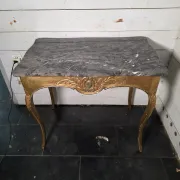 Console/table de milieu style Louis XV doré XIXè 