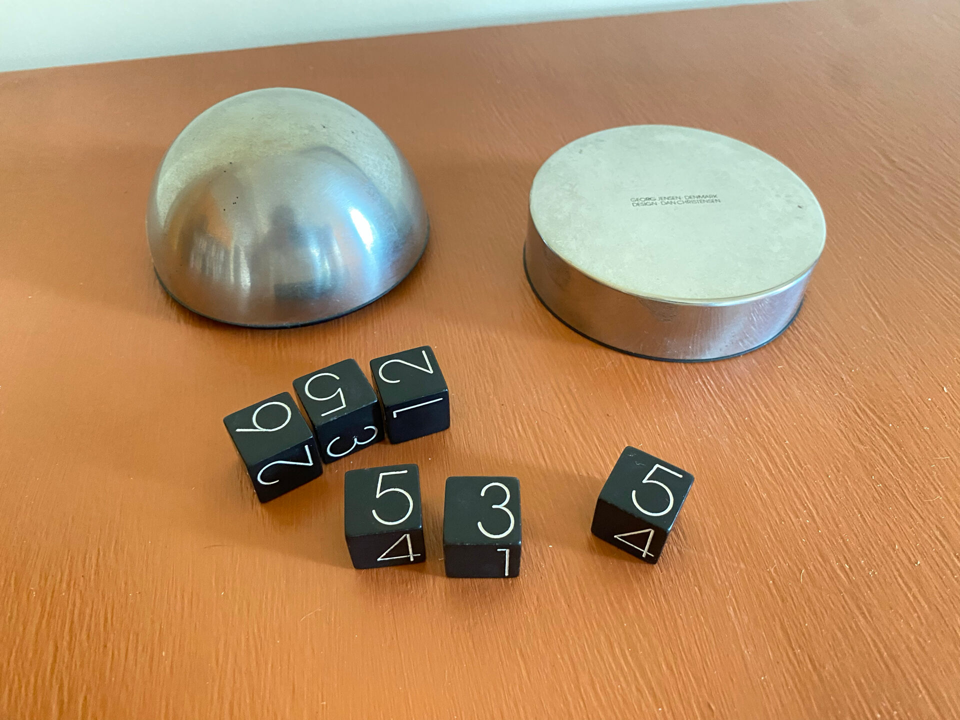 Georg Jensen dice game set