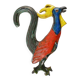 Vintage Ceramic plaquette of a colorful Rooster signed A. Dandoy, Belgium 1