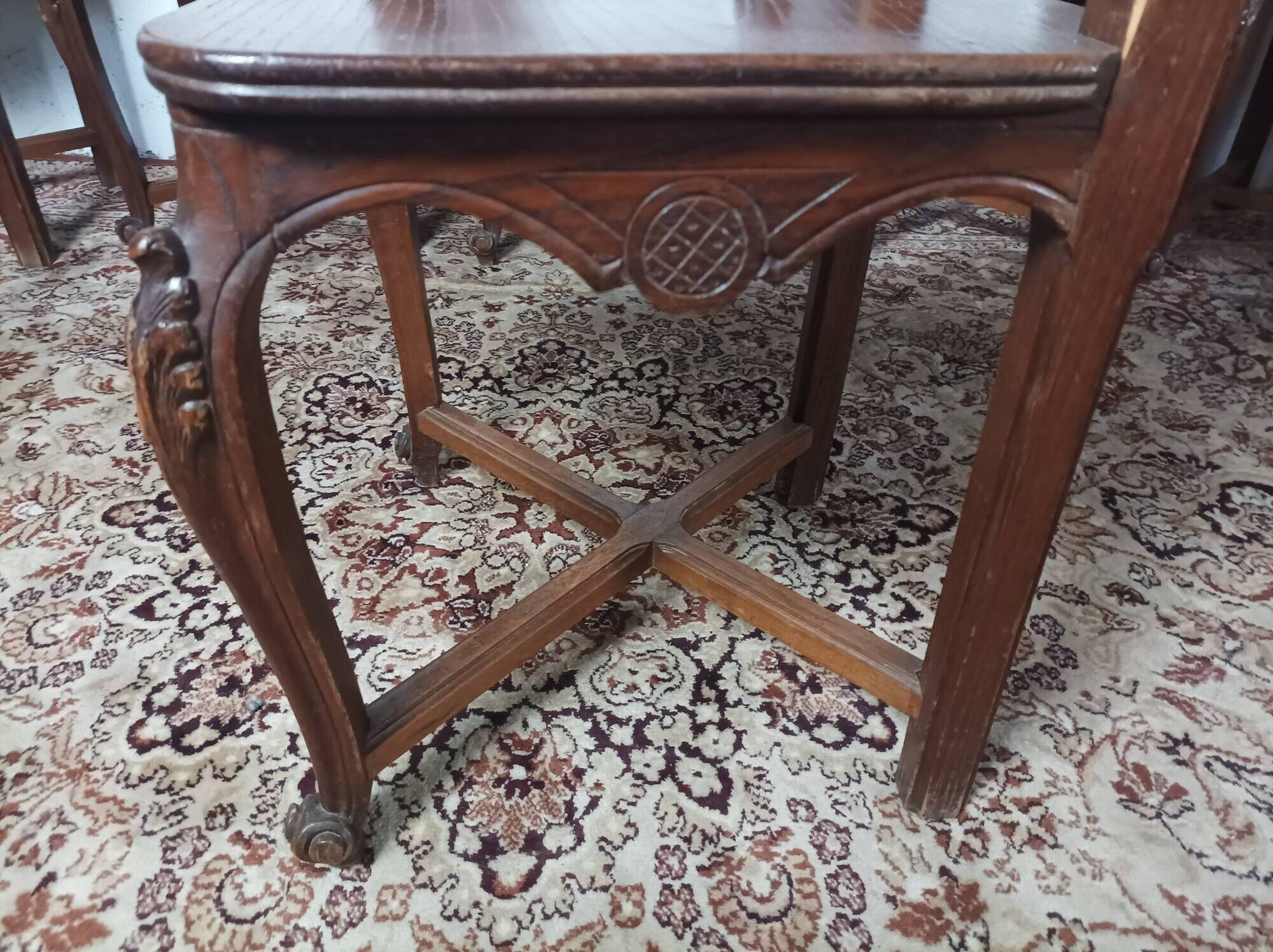 Set of 6 Art Deco oak chairs