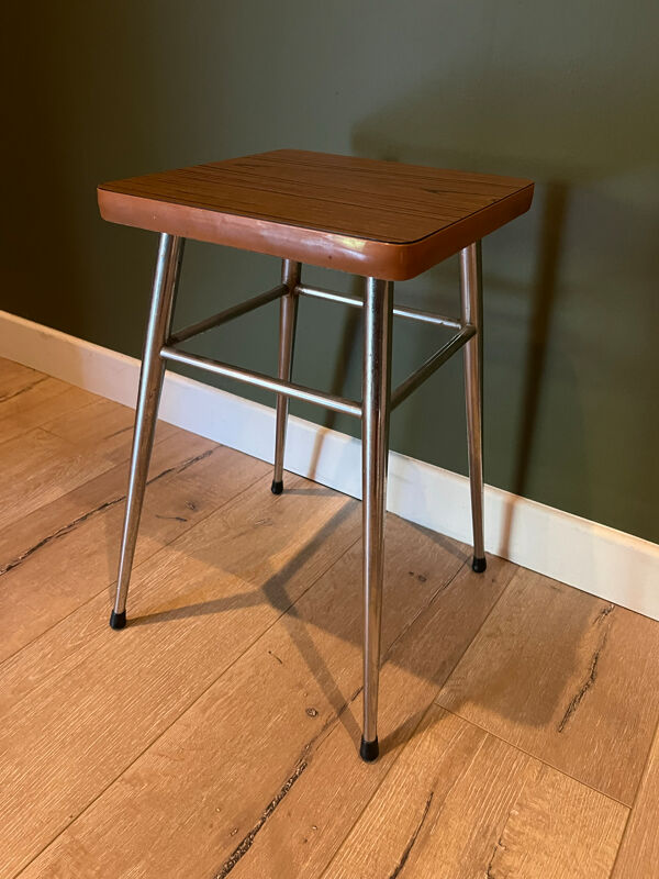Tabouret Formica hêtre