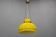 1970s Yellow Glass Pendant Light , Czechoslovakia