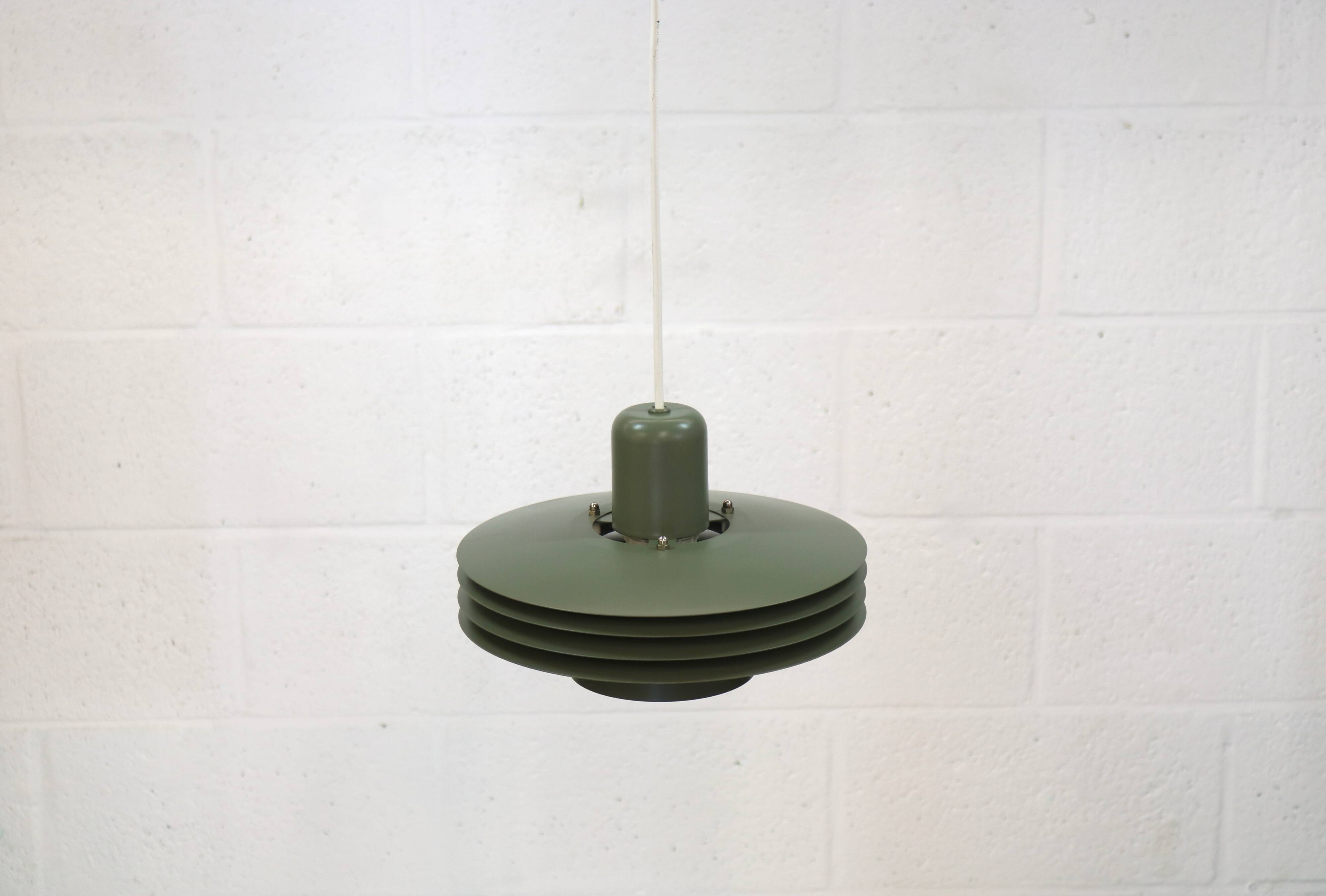 Danish Design Lamp Horn Lighting Model 763 – Restored Green Nordic Style Pe