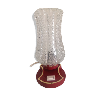 Vintage bedside lamp, tulip glass, 60s-70s