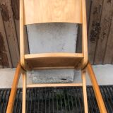 Vintage blond wood chairs 60s