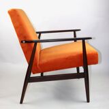 Vintage Fox orange easy chair, 1970s