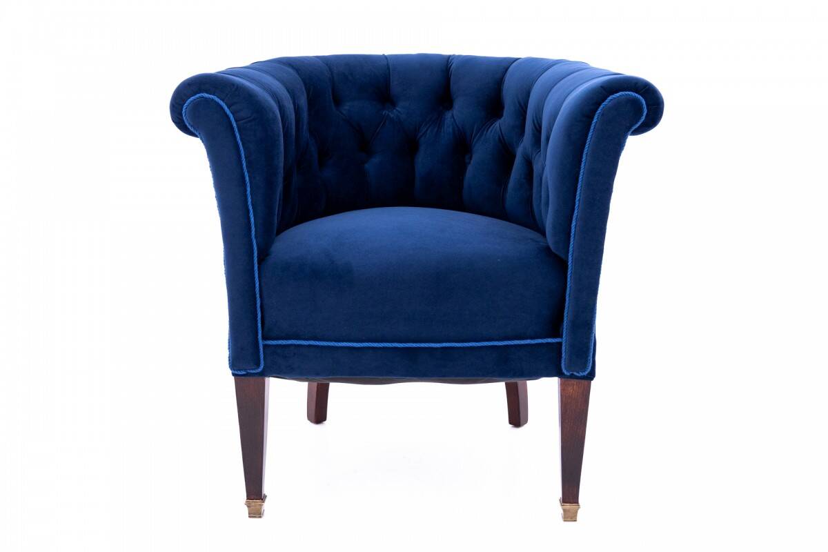 Antique armchair, Northern Europe, early 20th century. After renovation.