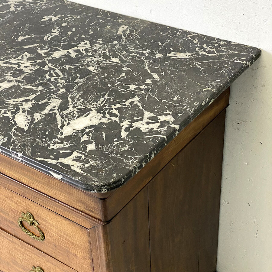 Commode louis philippe acajou et placage d'acajou