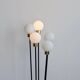 Five-globe opaline glass floor lamp by Arlus