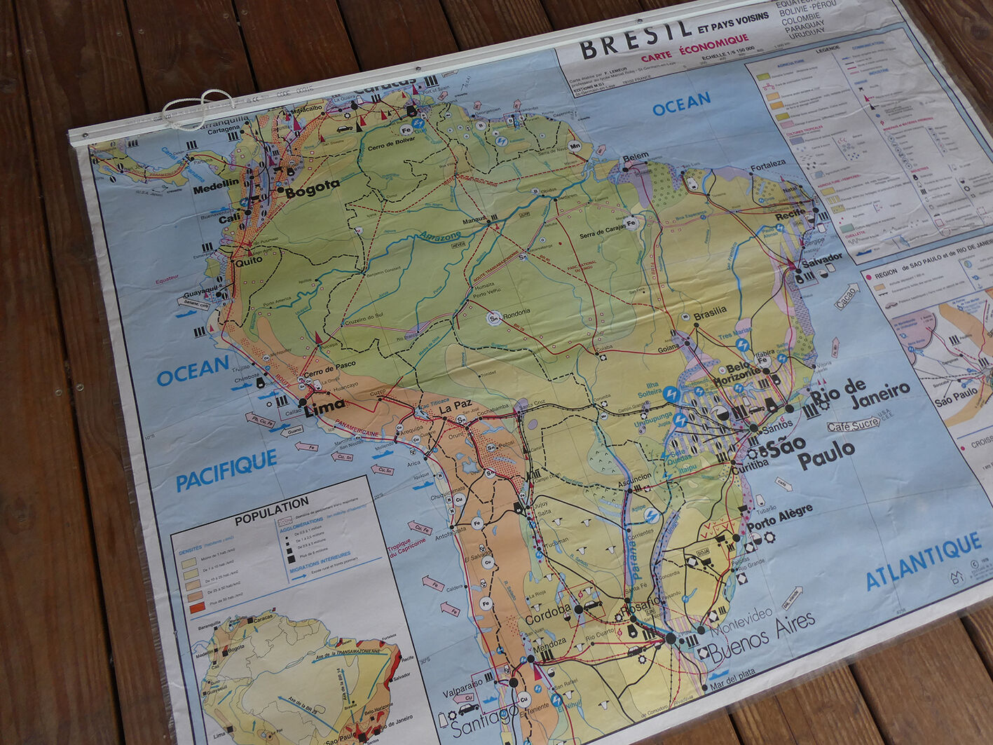 School map poster vintage Brazil Edition MDI