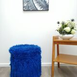 Electric blue chest pouf