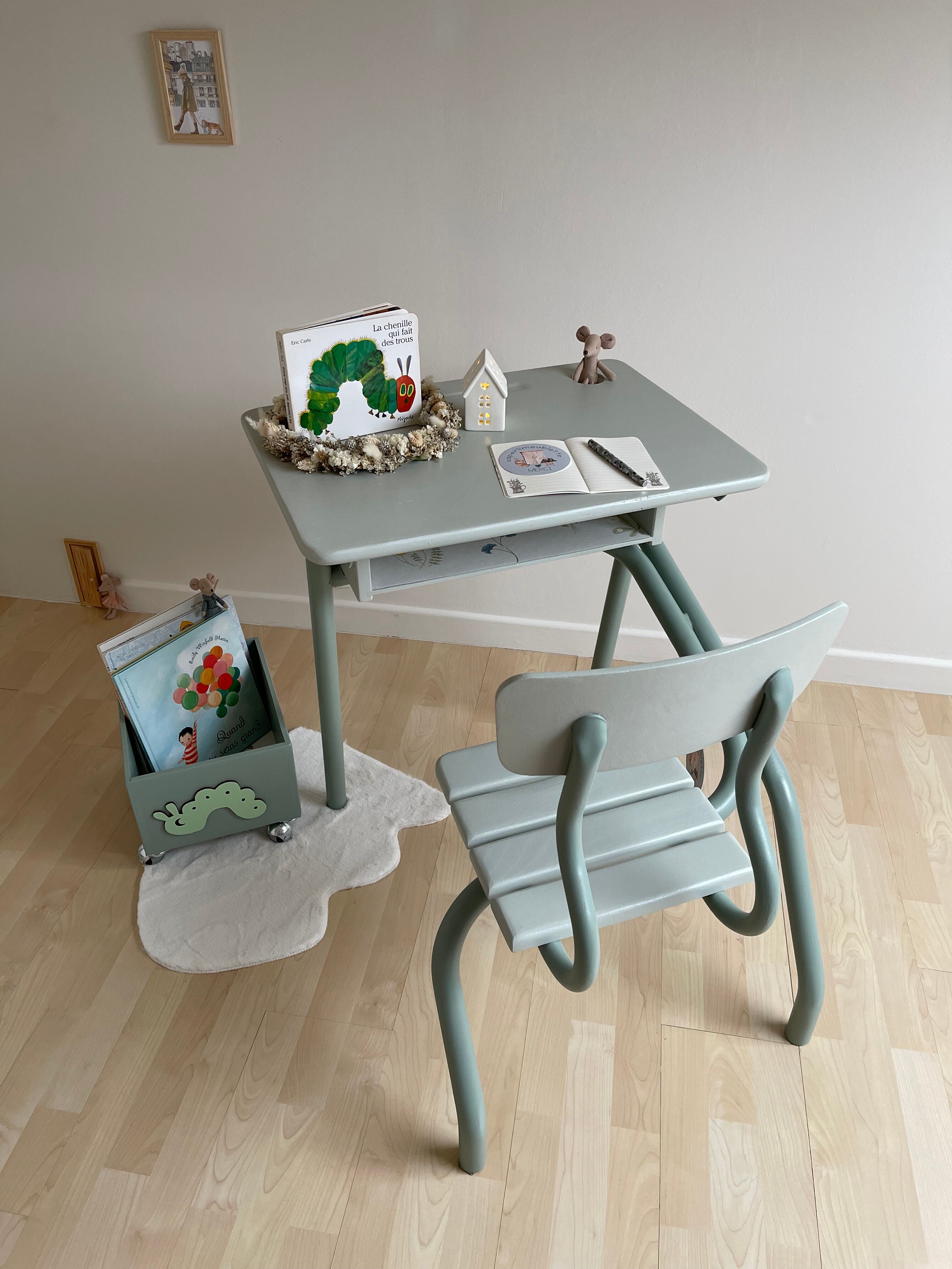 Bureau écolier vert