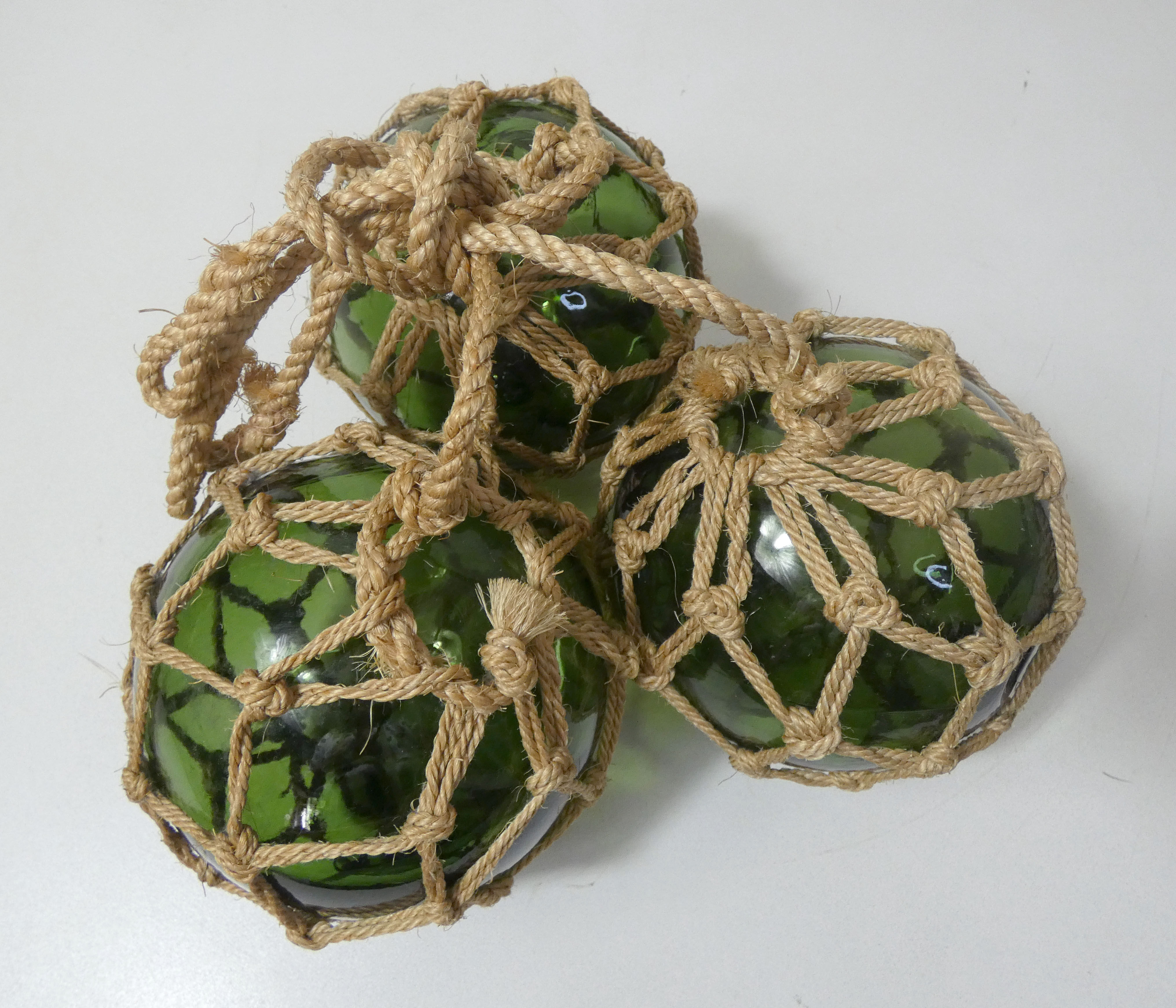 3 boules de verre flotteurs pour jardin aquatique vintage