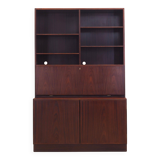 Mahogany bookcase, Danish design, 1970s, manufacture: Omann Jun