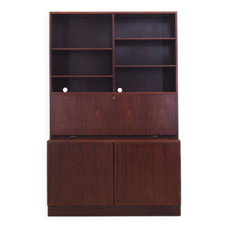 Mahogany bookcase, Danish design, 1970s, manufacture: Omann Jun