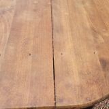 Louis Philippe style oval patinated bistro farm table - 1m90