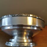 Art Deco cut on foot in silver metal