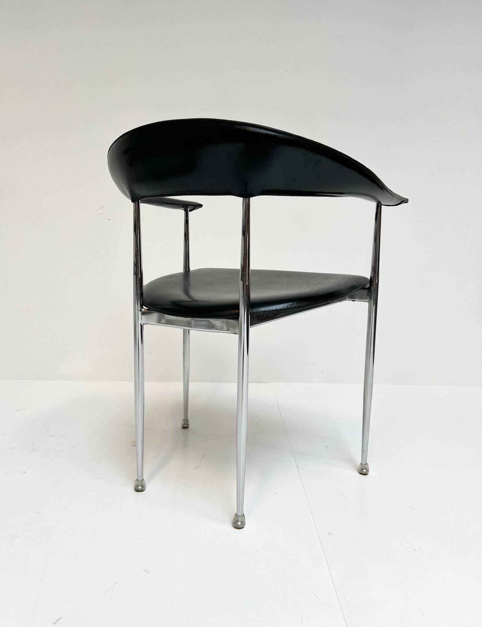 Ensemble de 6 chaises P40 de Giancarlo Vegni pour Fasem, années 1980