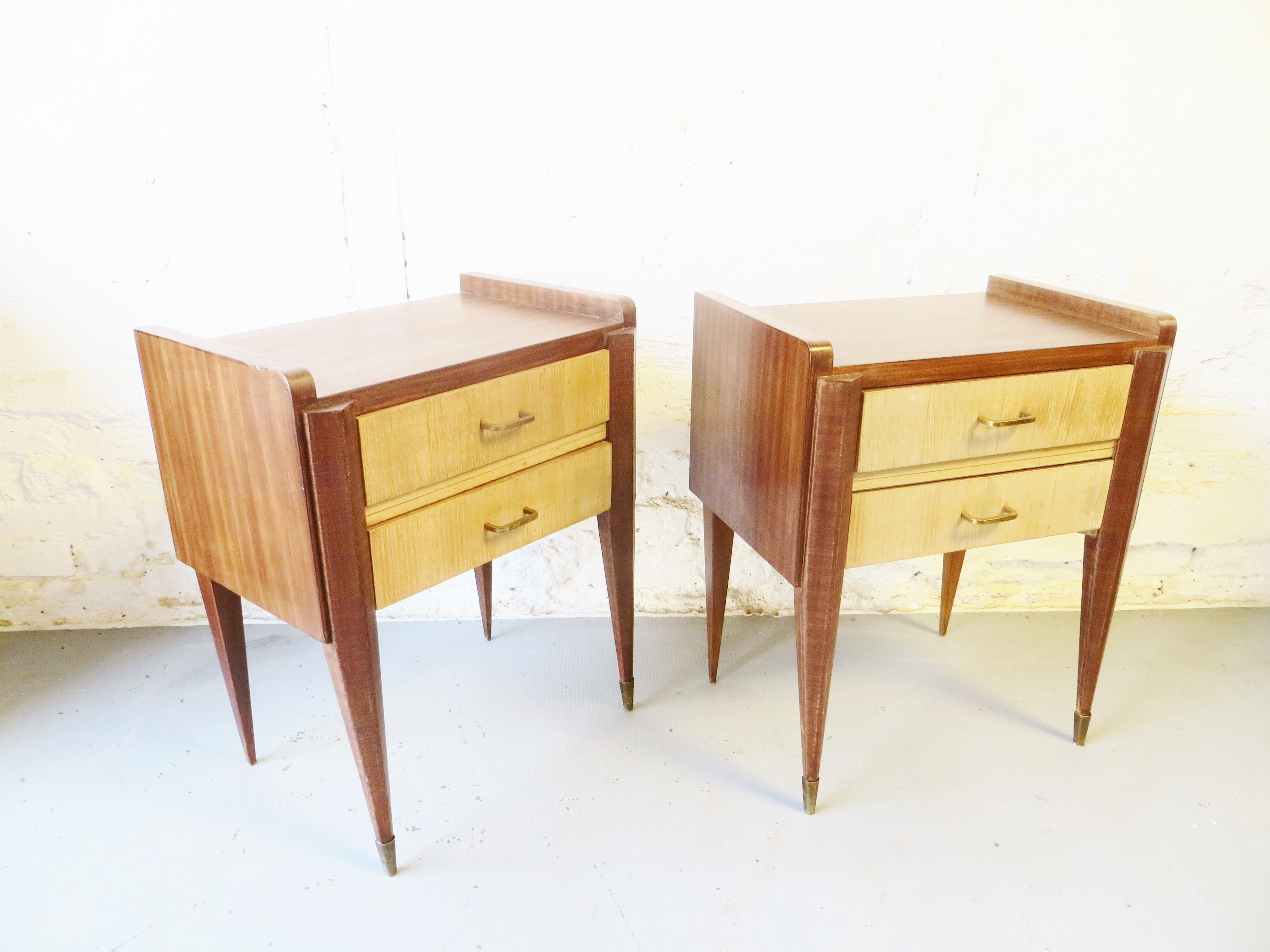 Pair of Art Deco 40s bedside tables