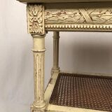 Louis XVI style server, cream lacquered wood, circa 1900