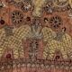 18th Century Indo-Portuguese Embroidery with Gold Thread on Velvet