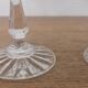 Cut crystal champagne glasses