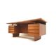 Large rosewood boomerang desk / executive desk from the 1960s