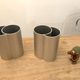 Pair of minimalist vase, 70s