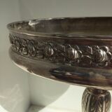 Fruit cup on silver metal stand