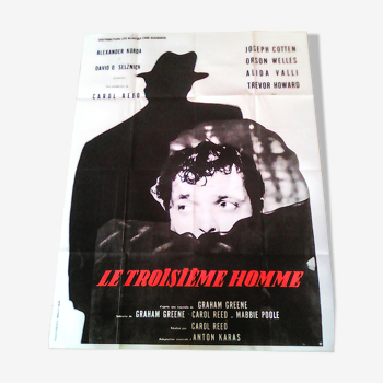 Affiche Le troisième homme avec Orson Welles et Joseph Cotten