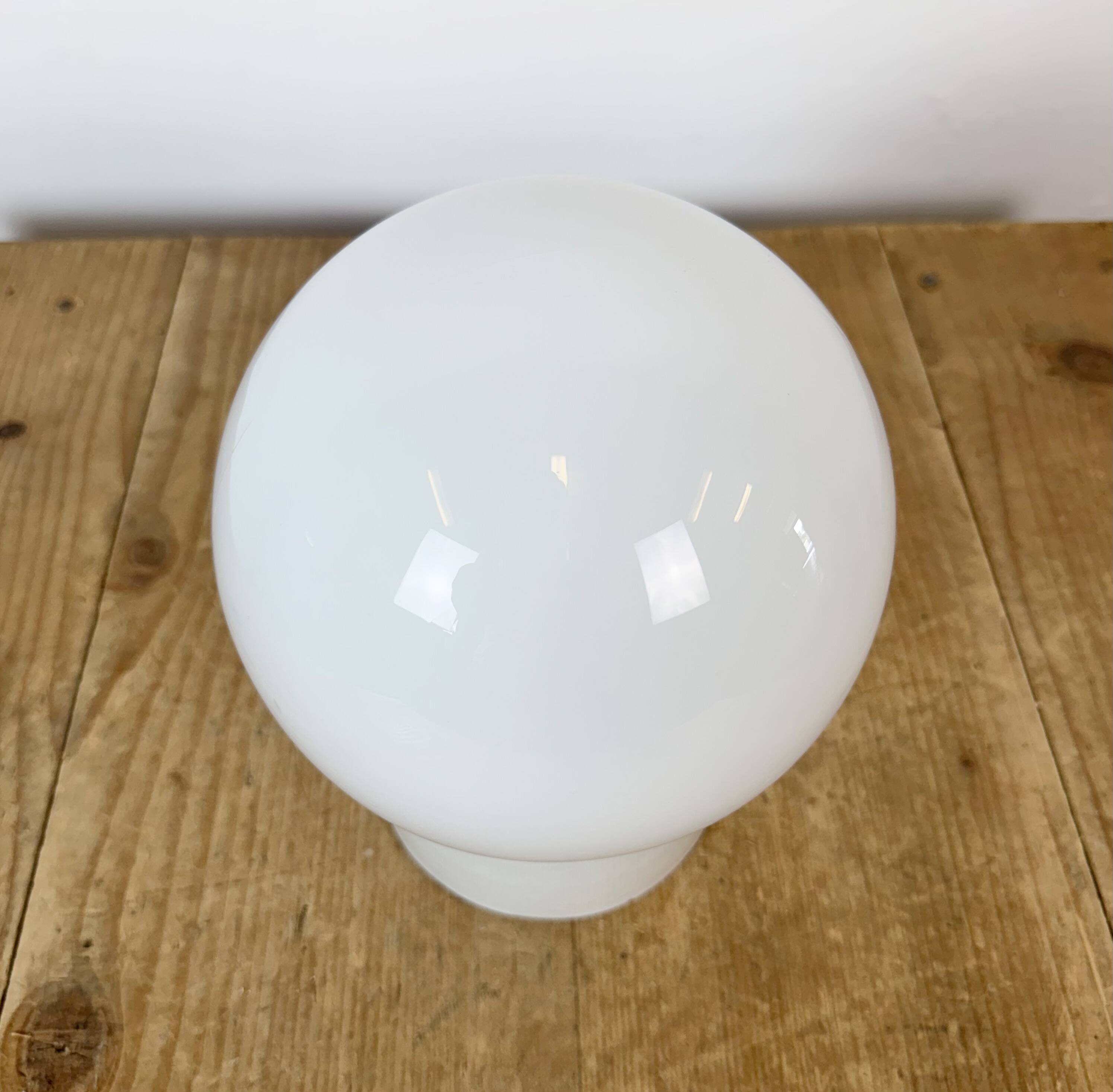 Vintage White Porcelain Ceiling Light, 1970s