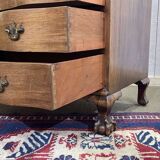 1930s English curved mahogany back desk