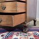1930s English curved mahogany back desk